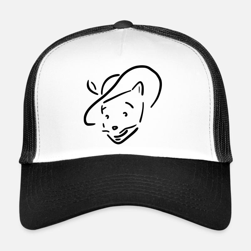 Der gestiefelte Kater - Trucker Cap - Weiß/Schwarz