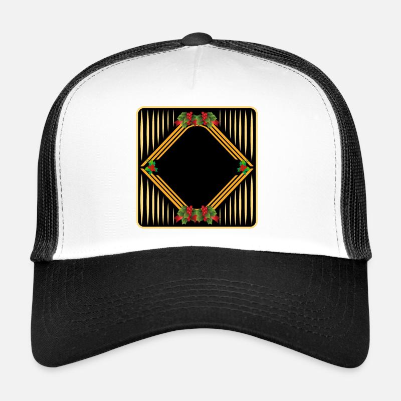 Weihnachten SELBST GESTALTEN - Trucker Cap - Weiß/Schwarz