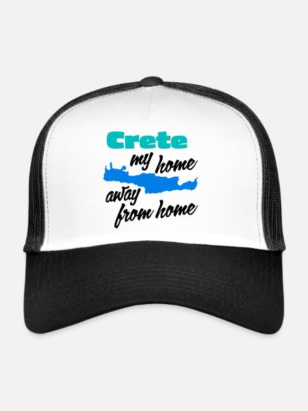Crete – my home away from home - Trucker Cap - white/black - Front