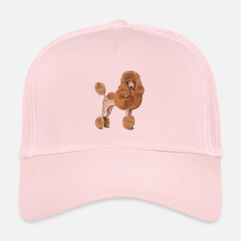 Chien caniche standard Casquette trucker 