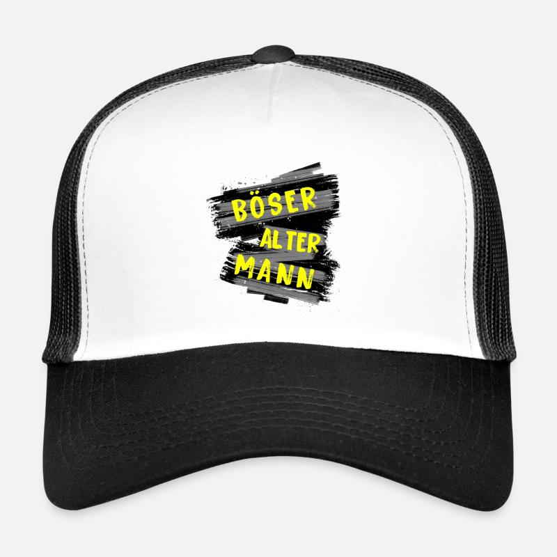 Böser Alter Mann - Trucker Cap - Weiß/Schwarz