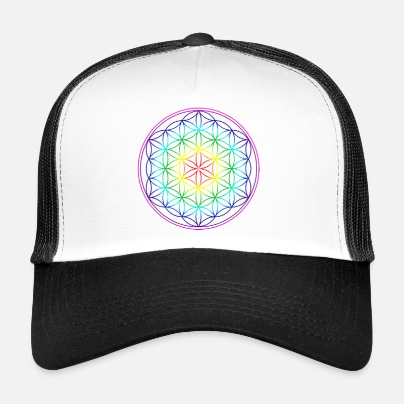 FLEUR DE VIE ARC EN CIEL Casquette trucker
