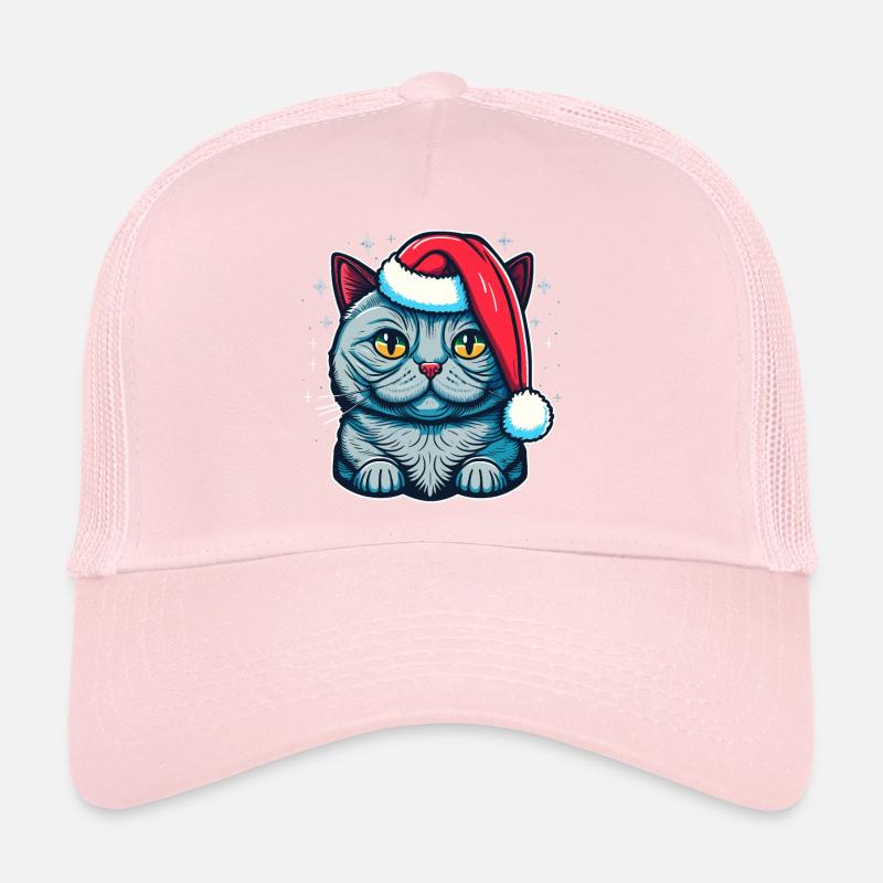 Pretty Winter kitten design for all kitten fans Trucker Cap