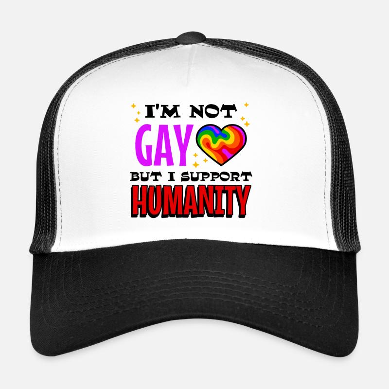 Equality Sexuality Lgbt Statement Heart Trucker Cap