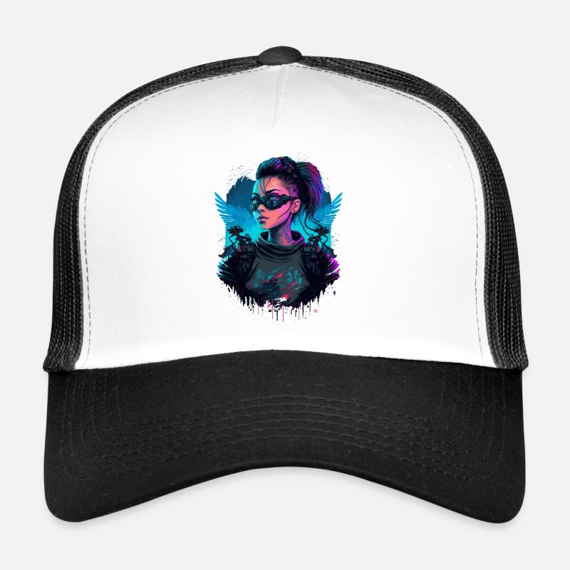 Belle science-fiction Dame le simple présent Casquette trucker 
