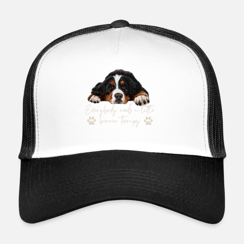 Berner Sennenhund - Trucker Cap - Weiß/Schwarz