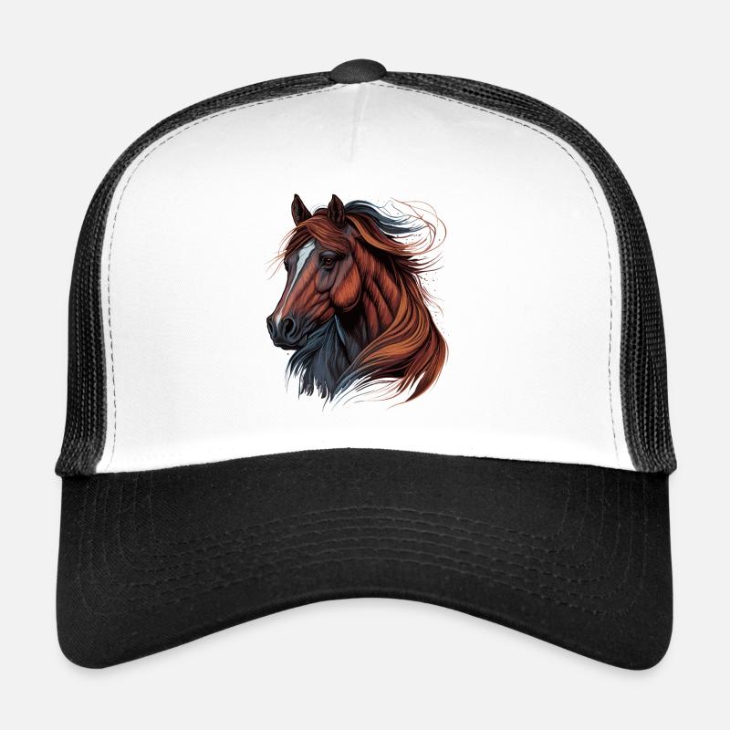 Hengst - Trucker Cap - Weiß/Schwarz