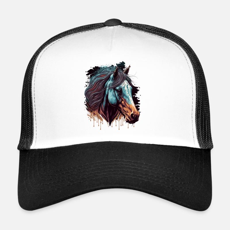 Horse Artwork Trucker Cap