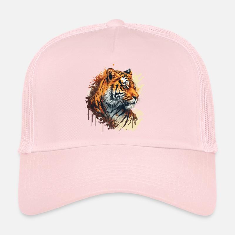 Tiger Illustration Trucker Cap