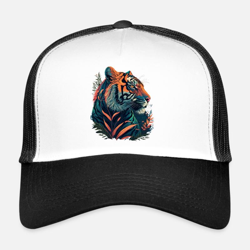 Tigre orange Casquette trucker 