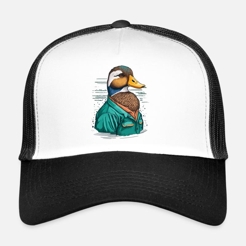 Duk with Clothes Trucker Cap