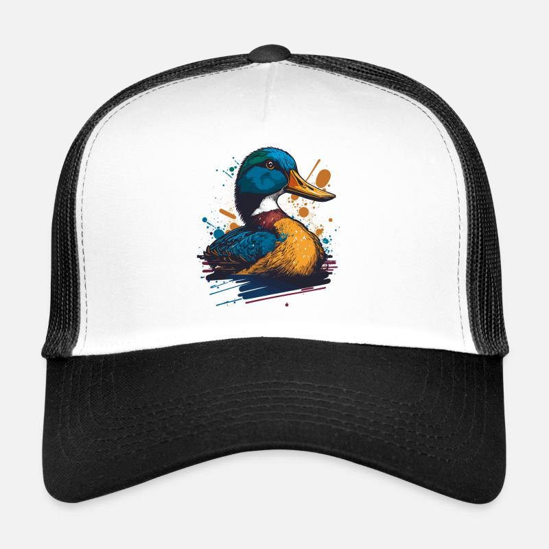Duck Artwork Trucker Cap
