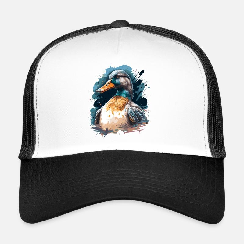 Aquarelle Canard Casquette trucker 