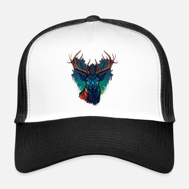 Bunter Kopf Trucker Cap