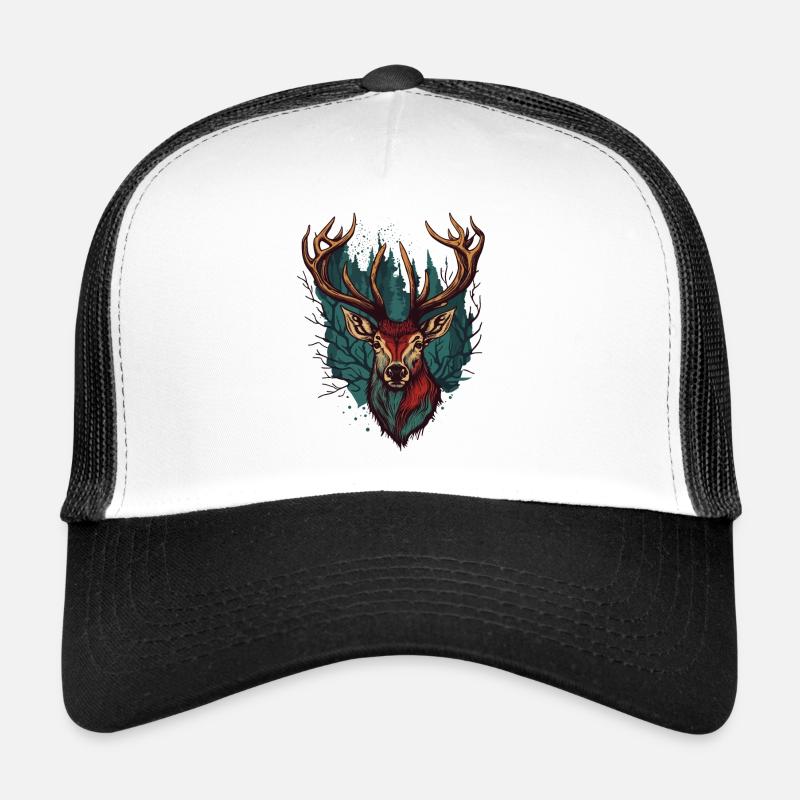 Elchliebhaber - Trucker Cap - Weiß/Schwarz