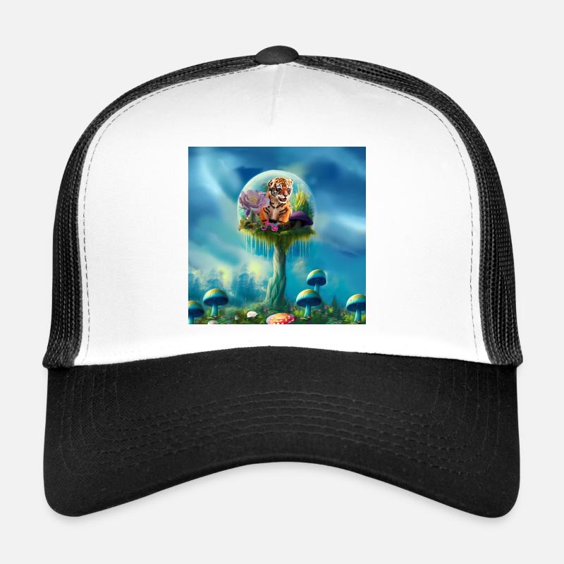 Einfach entzückende kleine Tiger Babys Trucker Cap