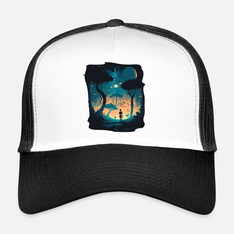 Dessin animé extraterrestre Casquette trucker 