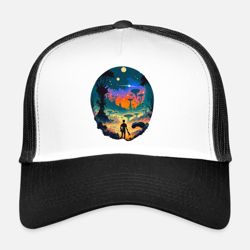 Science-Fiction - Trucker Cap - Weiß/Schwarz