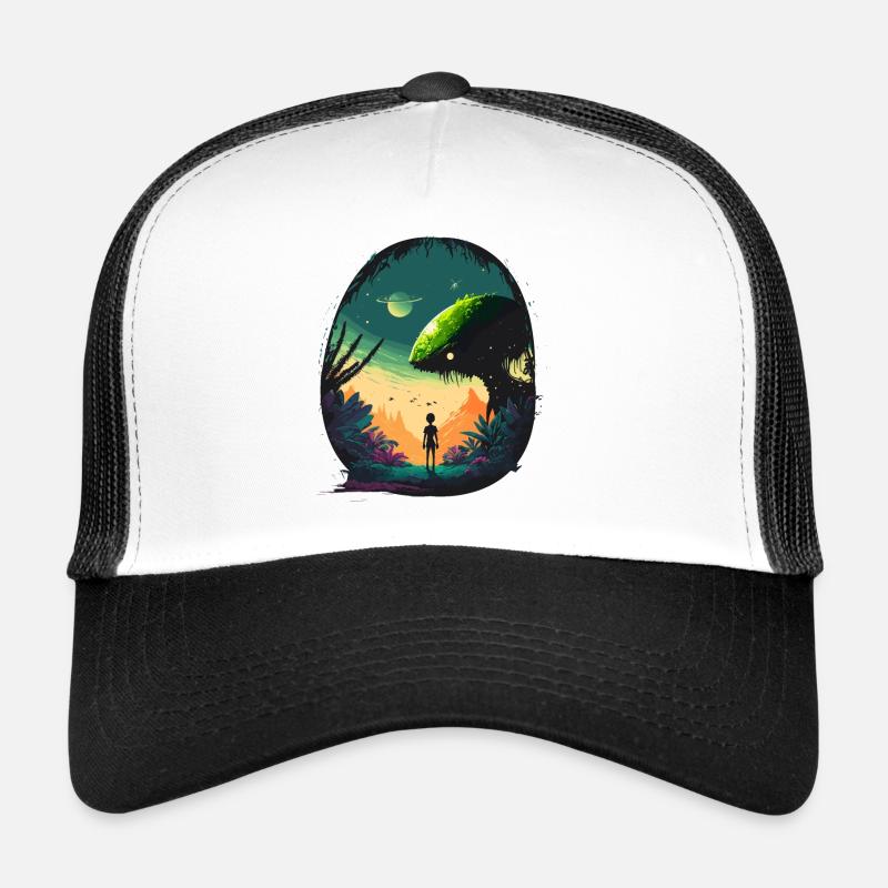 Sci-Fi Landscape Trucker Cap