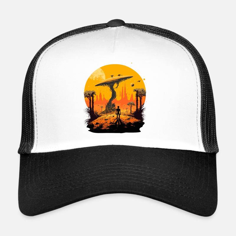 Alien Mushroom Trucker Cap