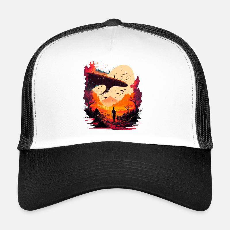 Œuvre d’art extraterrestre Casquette trucker 