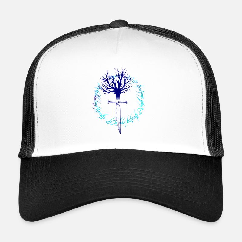 Elven blade dotwork art Trucker Cap