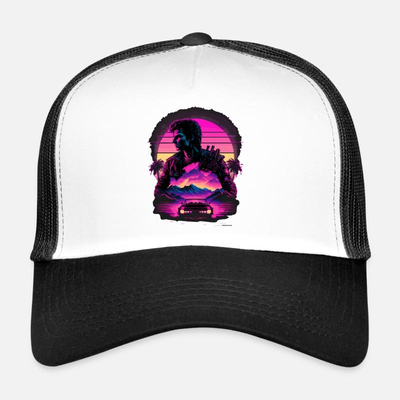 Synthwave Art Casquette trucker 