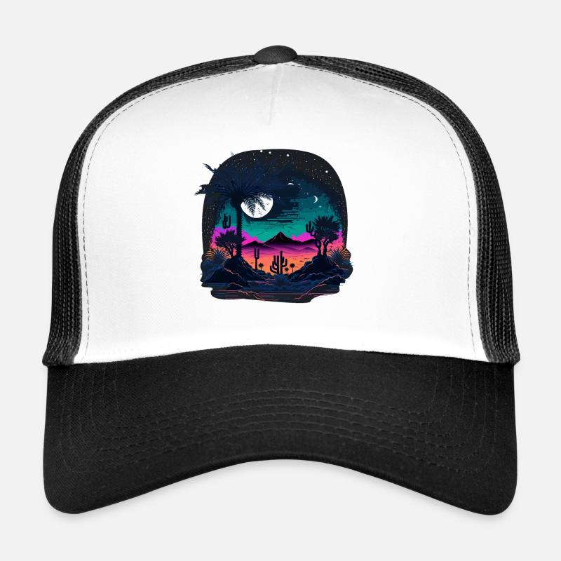 Wüste bei Nacht Trucker Cap