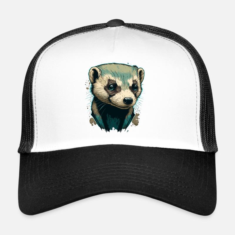 Frettchen-Kunstwerk Trucker Cap