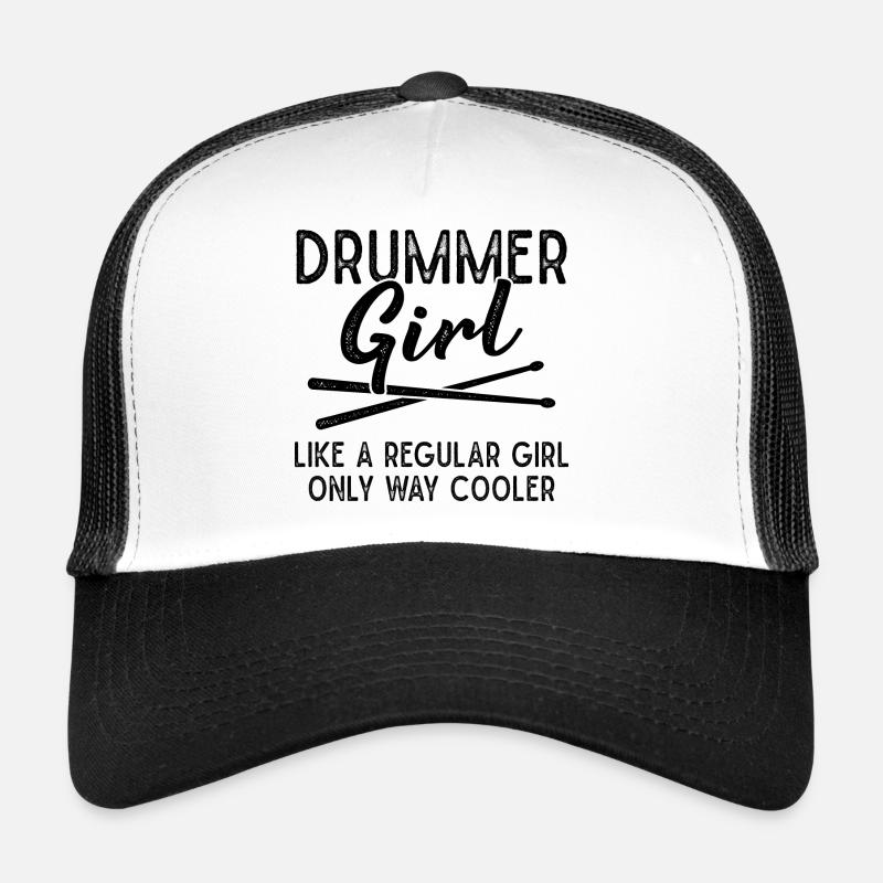Schlagzeuger Mädchen Schlagzeug Drumsticks Trucker Cap