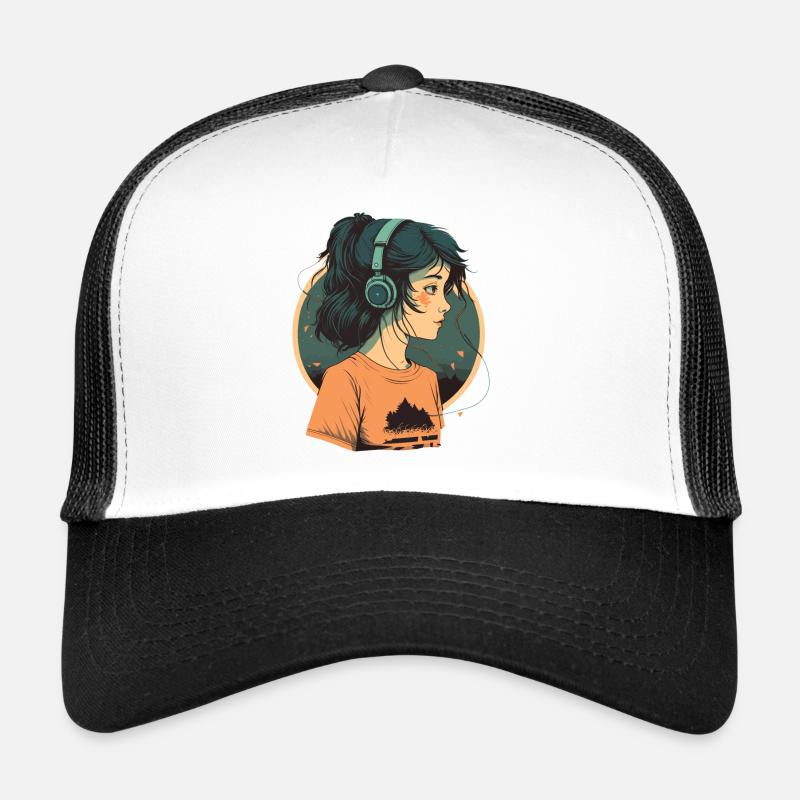 Mignonne fille d’anime Casquette trucker 