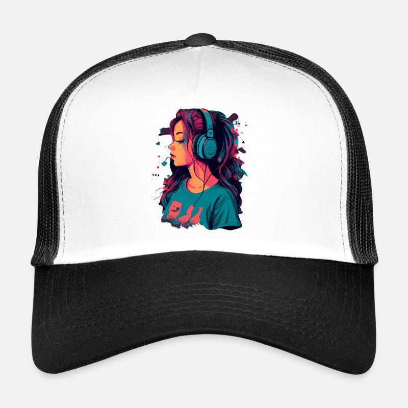 Lo-Fi - Trucker Cap - Weiß/Schwarz