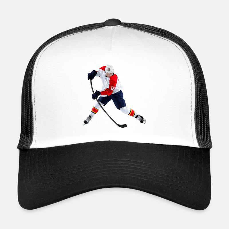 Eishockey - Trucker Cap - Weiß/Schwarz