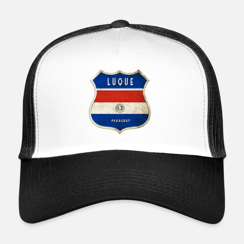 Luque Paraguay Wappen Flaggen Design Trucker Cap