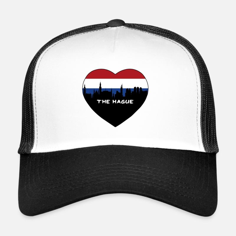 La Haye Drapeau des Pays-Bas Skyline Souvenir de voyage Casquette trucker 