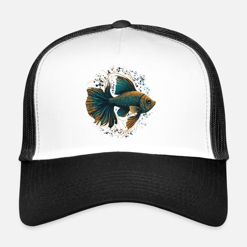 Illustration de poissons Casquette trucker 
