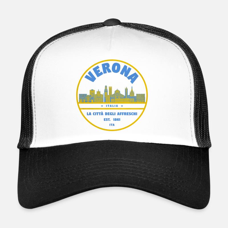 Skyline du logo de la ville de Vérone Casquette trucker 