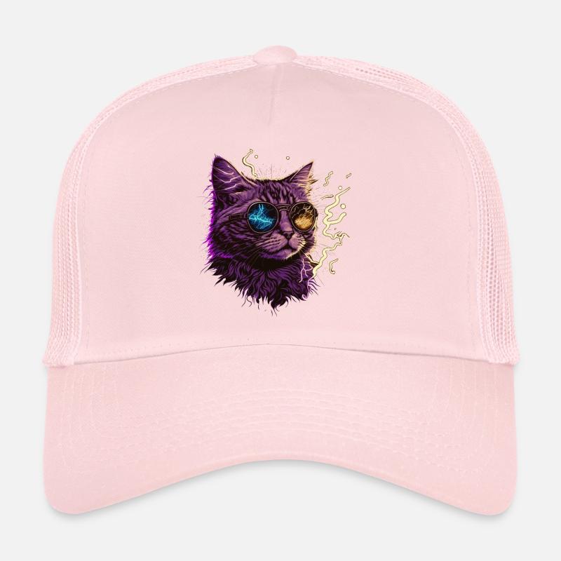 Thunder Cat Illustration Trucker Cap