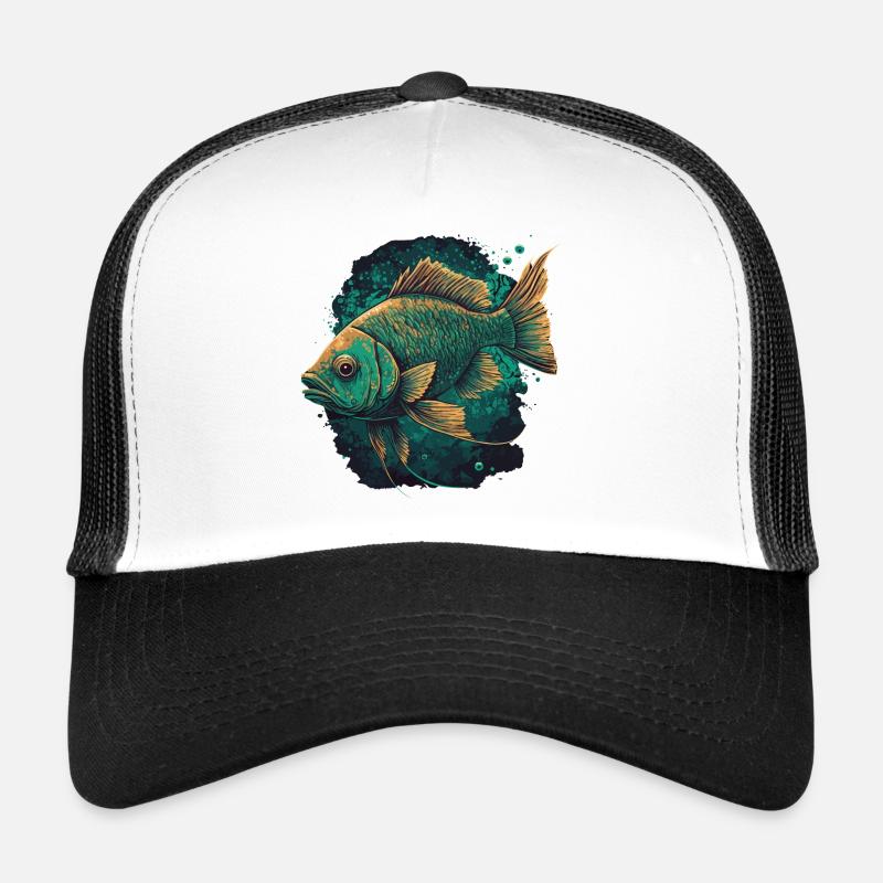 Fish Artwork Trucker Cap
