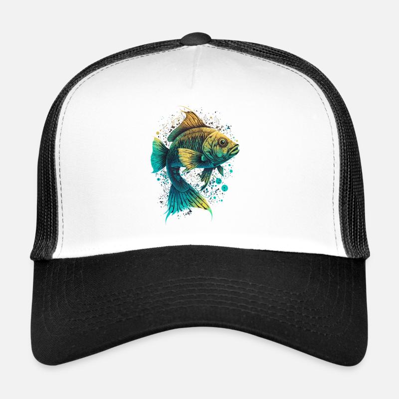 Fischkunst Illustration Trucker Cap