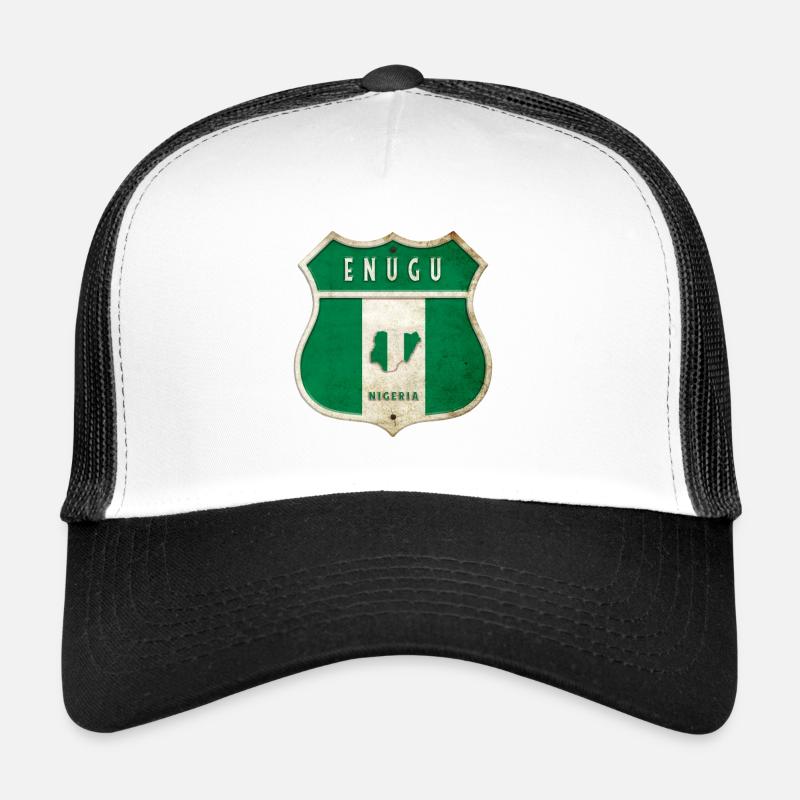 Design du drapeau d'Enugu Nigeria Casquette trucker 