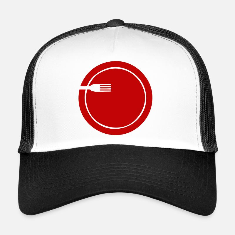 Plaque avec fourche simplifiée | Graphique vectoriel Casquette trucker 