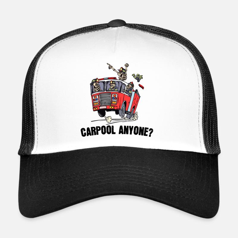 Pompiers professionnels Pompiers Déclaration Camion de pompiers Casquette trucker 