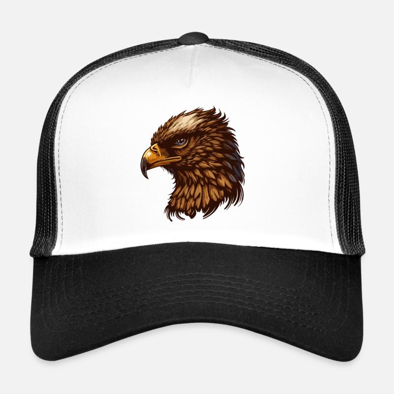 Imperial Eagle Head Cartoon Illustration Trucker Cap