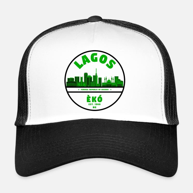 Lagos Skyline Green Casquette trucker 