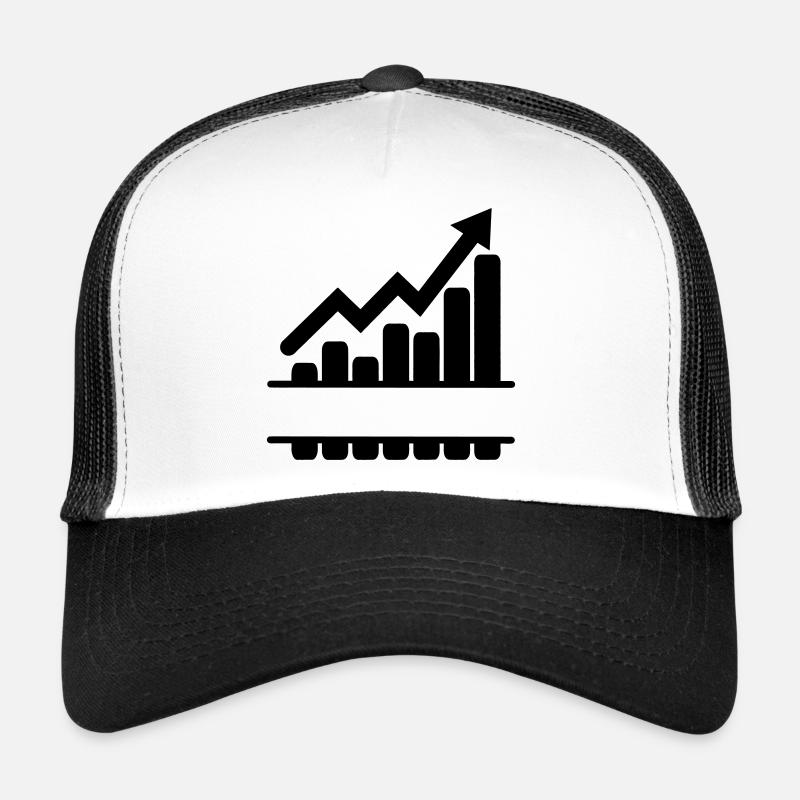 Besseres Ergebnisdiagramm mit leerer Textleiste Trucker Cap