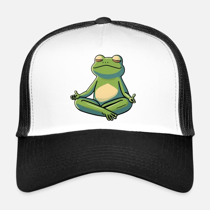 Grenouille douce - Casquette trucker  - blanc/noir