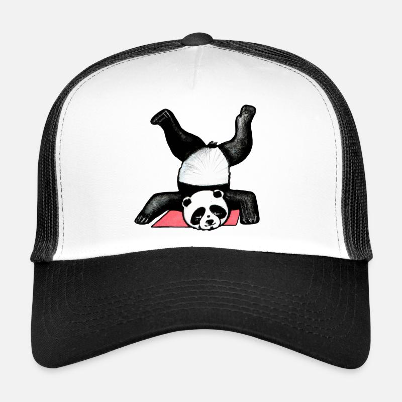 Panda Akrobat auf Matte Trucker Cap
