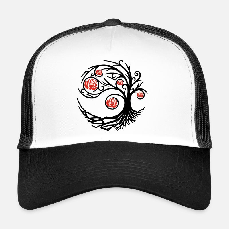 Strange black rose Trucker Cap