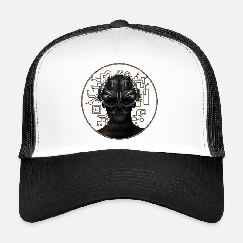 Portrait impressionnant d’un extraterrestre Casquette trucker 